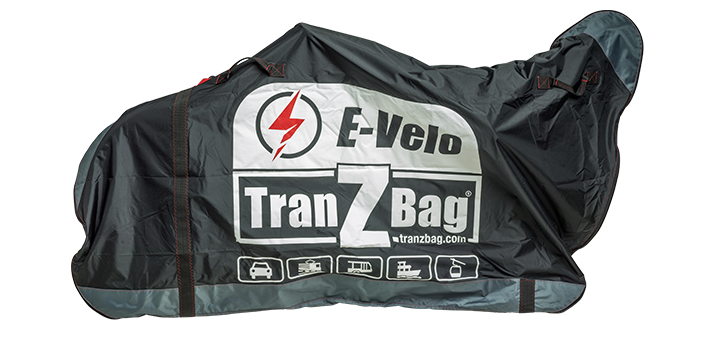 Tranzbag-E-VELO umhülltes Fahrrad